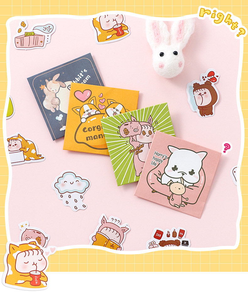 Set 45 Miếng Dán Trang Trí Hình Lá Thư Ngộ Nghĩnh