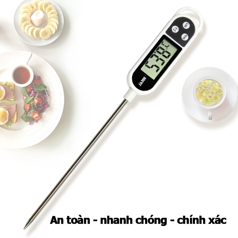 Máy đo Nhiệt kế điện tử đo thực phẩm nhiệt độ nước pha sữa nước tắm TP300