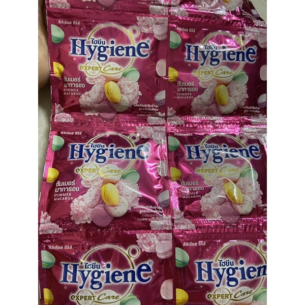 Nước xả vải 1 dây 12 gói Hygiene 20ml đậm đặc thái lan