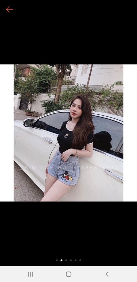 ( NEW )Áo Croptop viền thêu Mickey