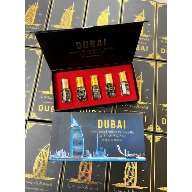 SET 5 CHAI TINH DẦU NƯỚC HOA DUBAI