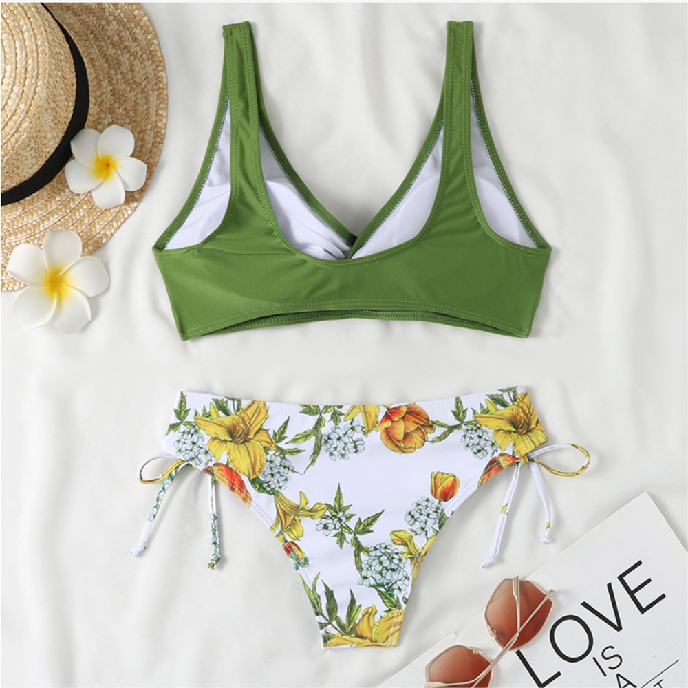 Bộ Đồ Bơi Bikini Hai Mảnh Nhiều Màu Sắc Gợi Cảm Dành Cho Nữ