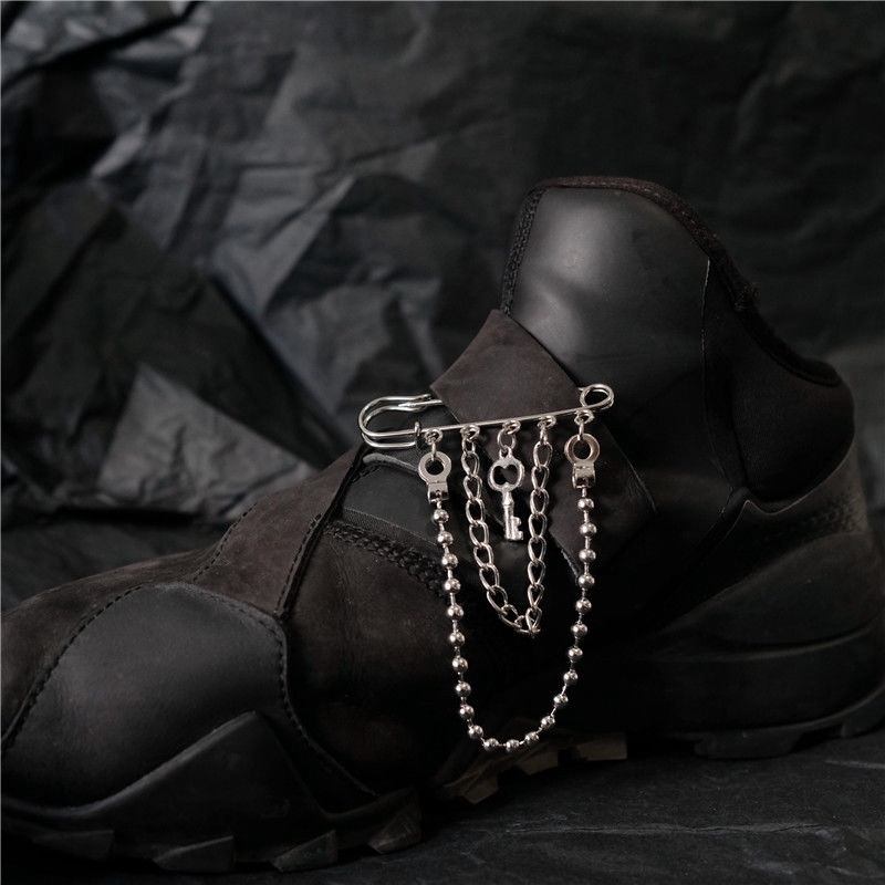 [Miễn Phí Vận Chuyển] Ghim Cài Bằng Kim Loại 22523 Thiết Kế Nhiều Lớp Phong Cách Hip Hop Dễ Phối Đồ