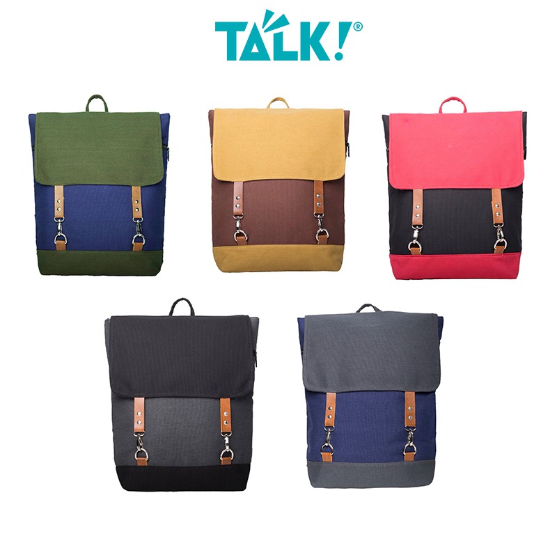 [Mã WABRBAGS giảm 20K đơn 99K] Balo Hipster Vải Canvas - May TALK!