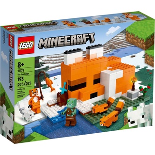 [Có sẵn] 21178 Đồ chơi lắp ráp Iego Minecraft  The Fox Lodge - Đồ chơi xếp hình Ngôi nhà cáo khổng lồ