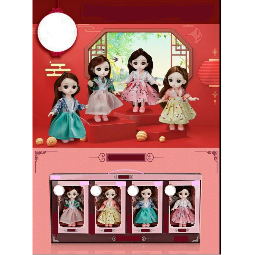 Bộ búp bê hanbok cho bé yêu