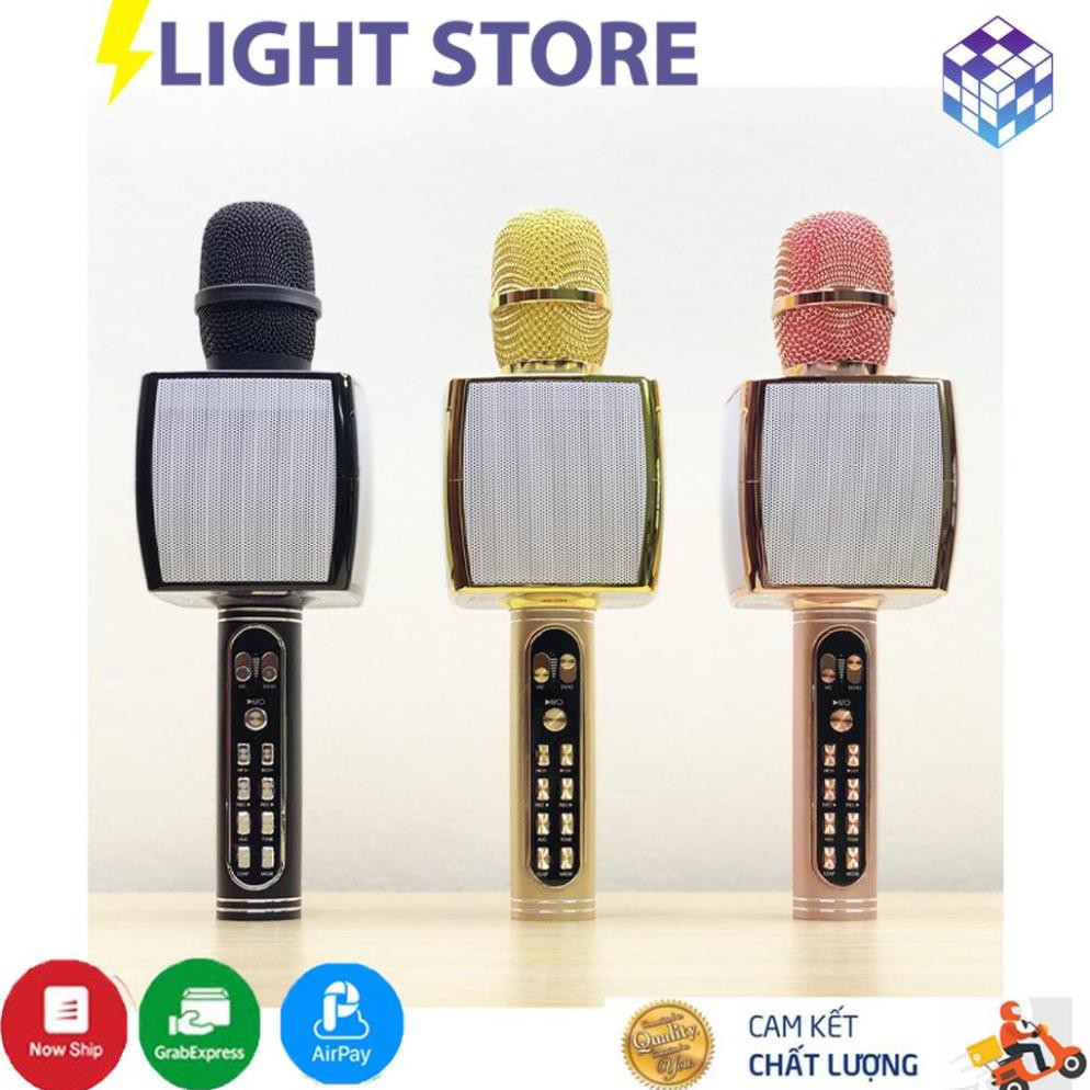 Mic Bluetooth Karaoke kèm loa YS-91 - BASS CHUẨN - BH 6 THÁNG