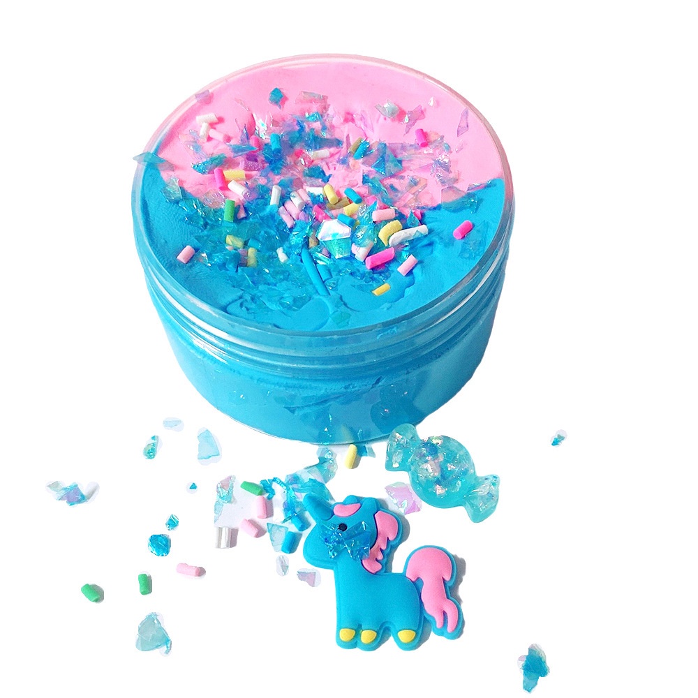 Hộp Đồ Chơi Chất Nhờn Ma Quái Slime Hình Kỳ Lân Pha Lê Lấp Lánh Thời Trang Mùa Hè Năm 2023