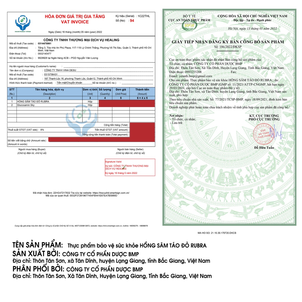 Sâm nước uống Hồng Sâm Táo Đỏ Rubra giúp bồi bổ hỗ trợ tăng cường sức khỏe đề kháng cải thiện tiêu hóa ăn ngủ ngon