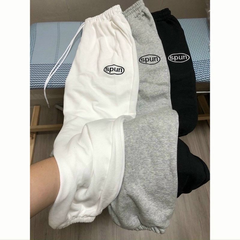 Quần boom thêu unisex nam nữ