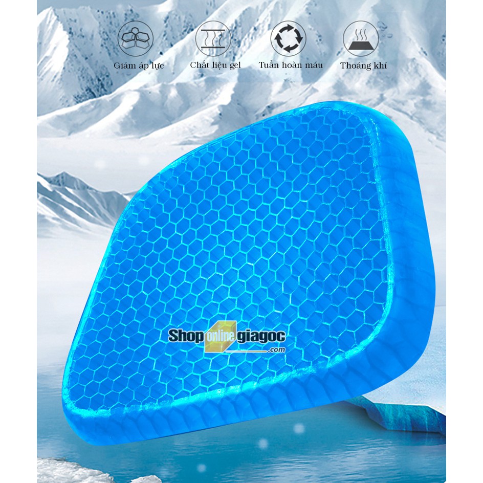 Đệm Lót Ghế Tổ Ong Silicone Gel