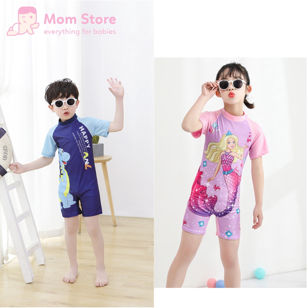 Đồ Bơi Liền Thân Cho Bé Trai và Bé Gái 5-10 Tuổi