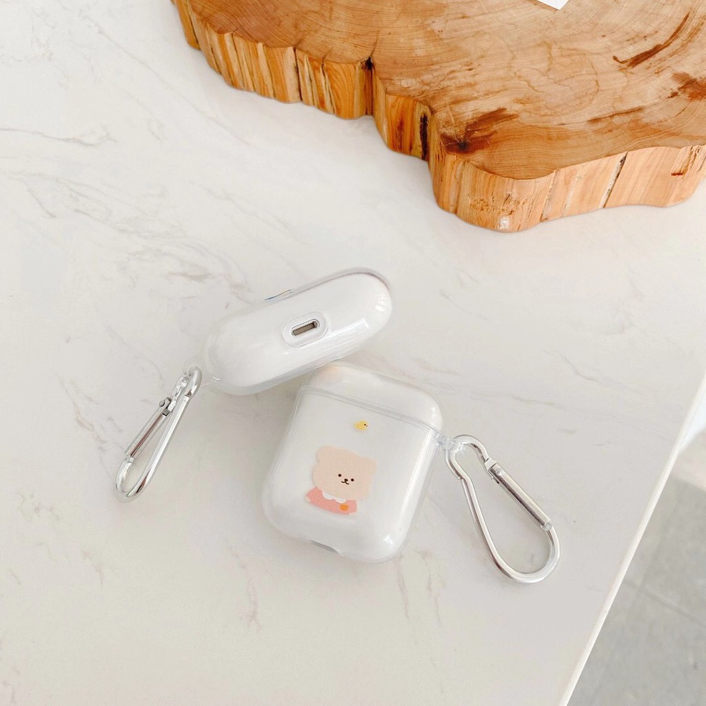 Vỏ Bảo Vệ Hộp Đựng Tai Nghe Airpods Pro Hình Gấu Đáng Yêu Kiểu Nhật Hàn Ốp | BigBuy360 - bigbuy360.vn
