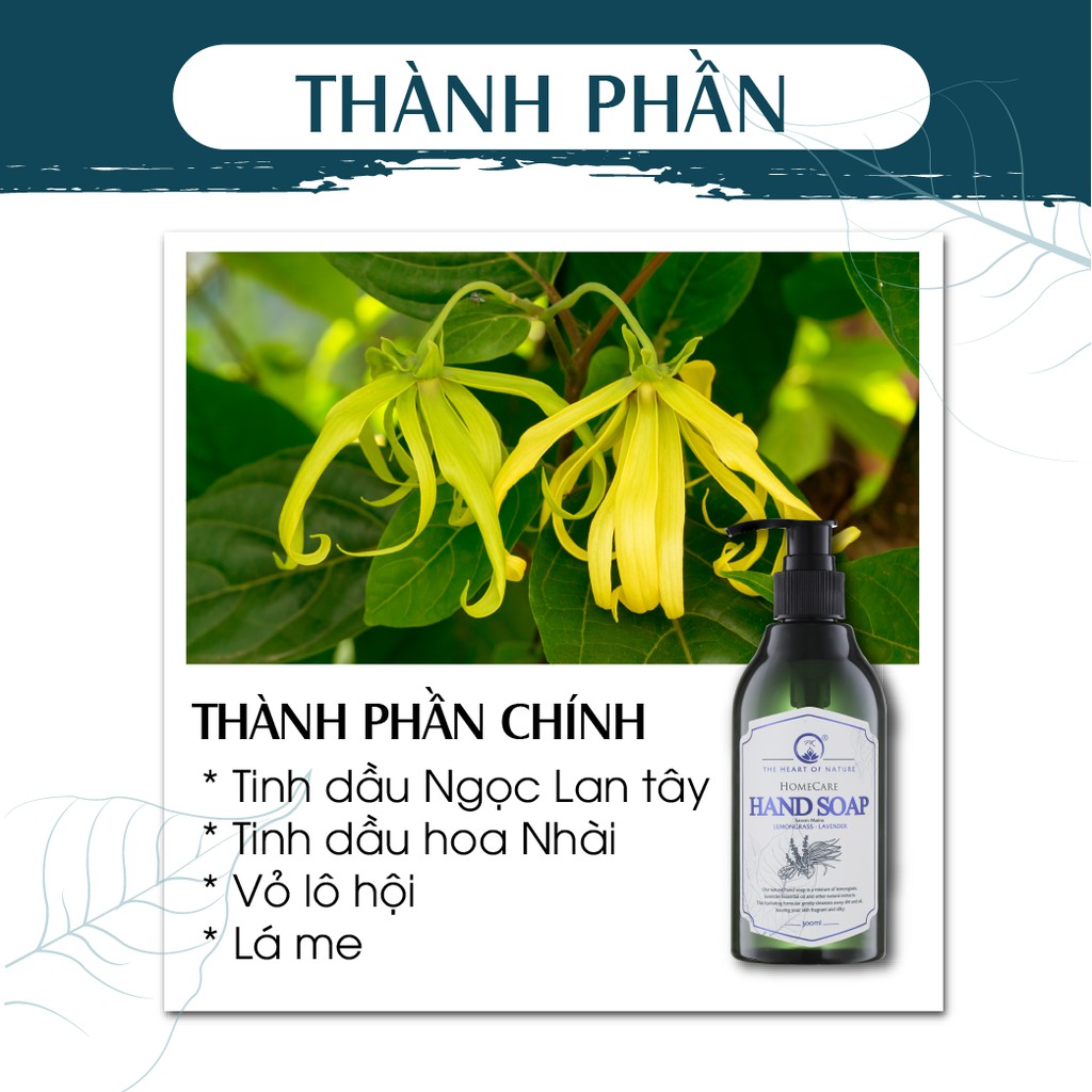 Nước rửa tay tinh dầu Hoa Nhài PK thảo mộc thiên nhiên 1000ml - An toàn cho bé,Dưỡng tay cho mẹ