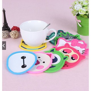 Miếng lót ly cao su hình thú dễ thương
