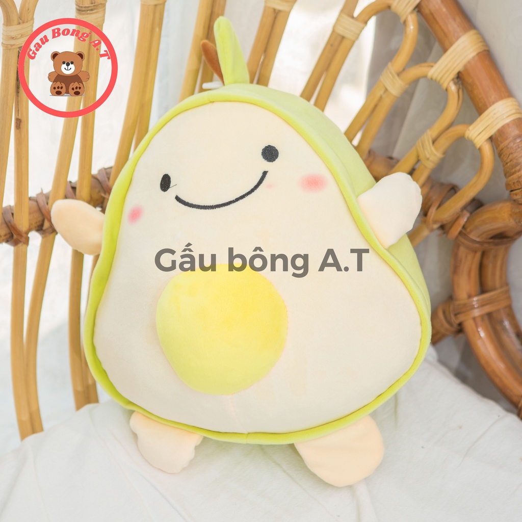 Gấu Bông Bơ Dài, Ngắn. Thú Nhồi Bông hình quả Bơn cute size 20cm-40cm