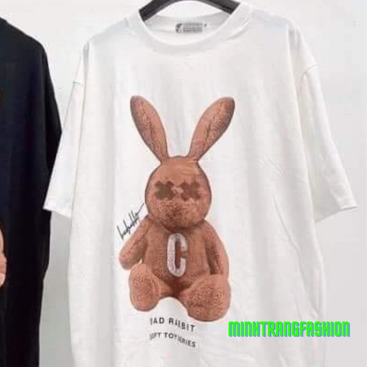 [FREESHIP] Áo Thun Tay Lỡ Cực chất Unisex Hình In Bad Rabbit Form Rộng