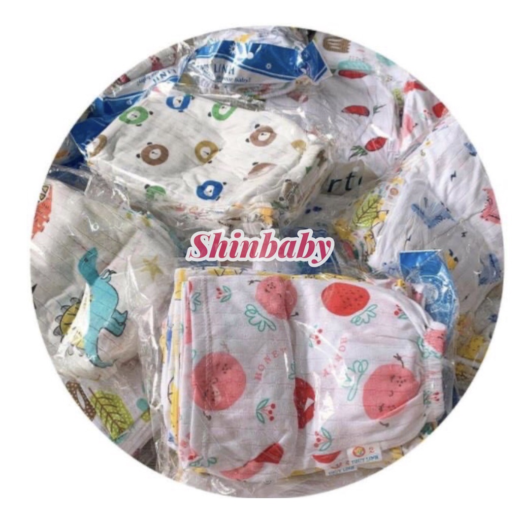 Set 10 quần đùi cotton giấy mỏng mát cho bé với nhiều họa tiết đáng yêu