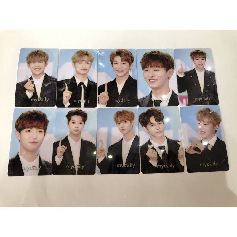 Set card dẻo W1, Wanna One (có thể dán)