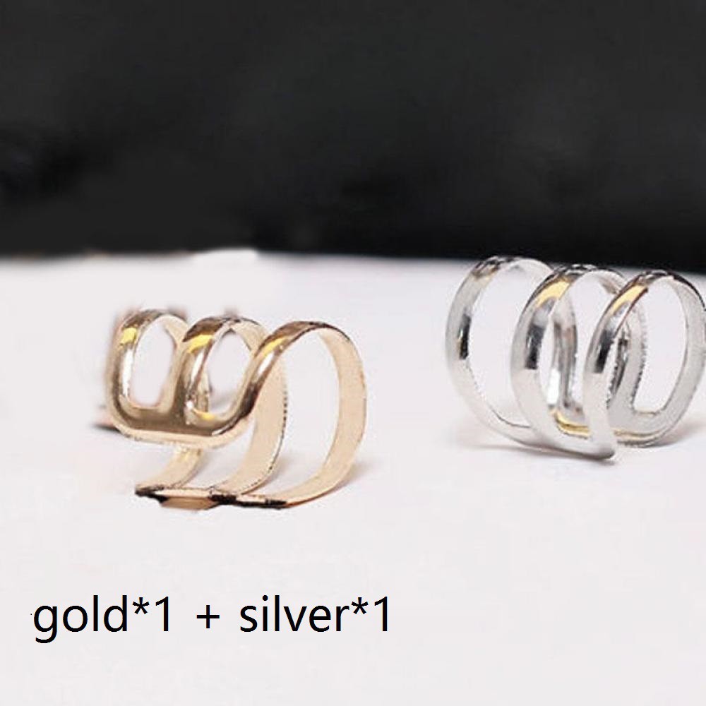 Bông tai kẹp vành thiết kế 3 vòng độc đáo cá tính