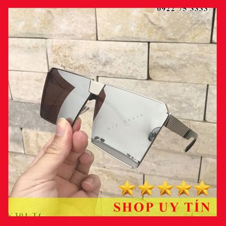 Kính Râm Nam Nữ Gọng Vuông Kim Loại Kính Mát Cao Cấp Tặng Hộp K301 - THUSHOPSHOP