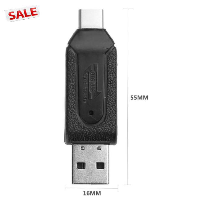 Đầu Đọc Thẻ Nhớ Tốc Độ Cao 480mbps Otg Usb2.0 Type-C Usb 3.1