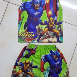 siêu nhân sắt 3D thun lạnh size nhí