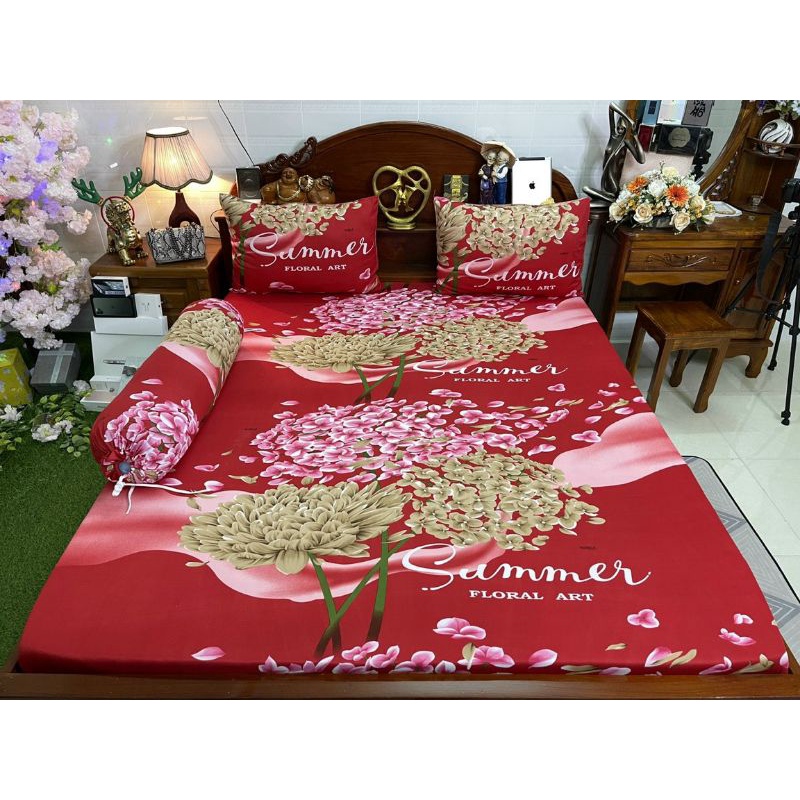DRAP THUN HÀN QUỐC BÔNG TÚ CẦU (6MÀU)