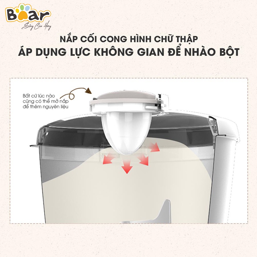 Máy nhào bột tự động - 5L - HMJ-A50B1 - Bản Tiếng Trung - Hàng chính hãng, Bảo hành 12 tháng