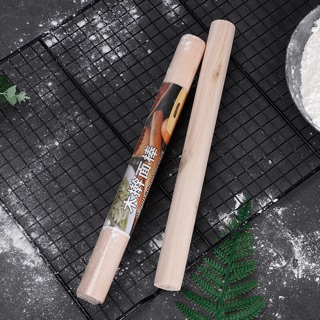 Cán lăn bột gỗ, cán lăn gỗ trơn 29cm (MS 158)
