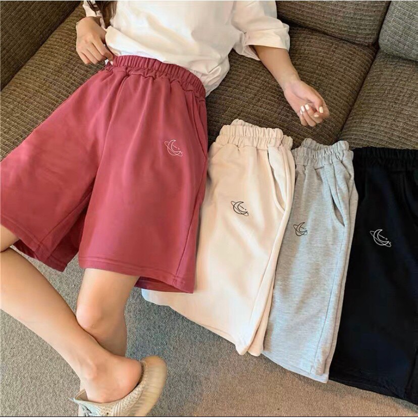 Quần đùi trơn / quần short thể thao form rộng unisex_G.A.O Fashion | BigBuy360 - bigbuy360.vn
