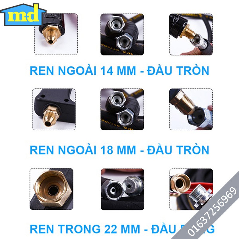 Súng rửa xe áp lực cao kiểu mới_Ren 22mm