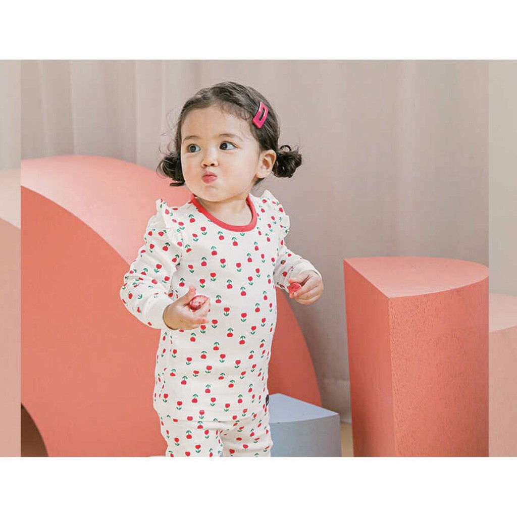 BỘ THU ĐÔNG DÀI TAY CAO CẤP CỦA HÃNG CORDI-I, CHẤT THUN COTTON ORGANIC, MẪU HOA TULIP