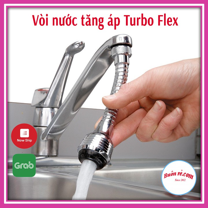 Đầu vòi xịt nước tăng áp cho vòi bồn rửa Turbo Flex thuận tiện khi sử dụng 01120 Buôn Rẻ