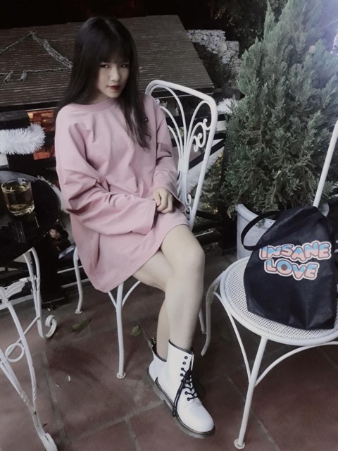 sẵn/ Boot Dr trắng 🖤 giày da martins 🤪Giày trắng cao cổ đế thấp, chất da trắng mịn (ĐẶT GIAO LUÔN) | BigBuy360 - bigbuy360.vn