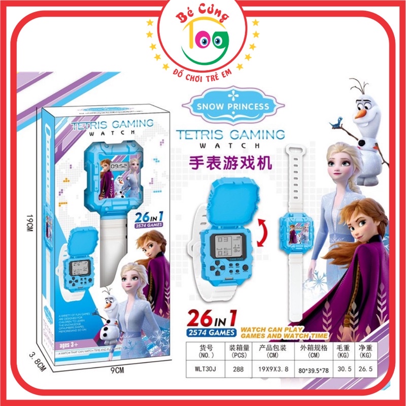 Đồ Chơi Đồng Hồ Đa Năng Vừa Xem Giờ Vừa Chơi Game Tetris Dành Cho Bé