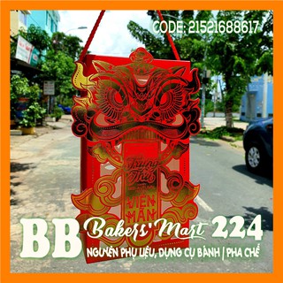 💥 HOT 💥 Combo 10 cái hộp trung thu 2 bánh MÚA LÂN (Hộp xách RỖNG, KHÔNG hộp con)