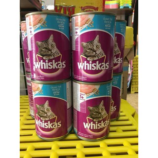 PATE WHISKAS LON 400G VỊ CÁ BIỂN DÀNH CHO MÈO LỚN
