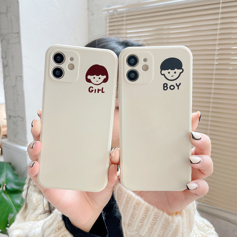Iphone 11 12 Pro Max 12 Mini Se 2020 Xs Max Xr X 7 8 6 Plus ốp điện thoại Silicone Mềm Chống Rơi In Hình Cô Gái Xinh Xắn Cho