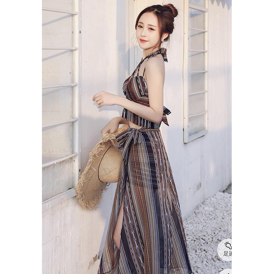 Sét áo tắm đi biển kèm khăn mẫu mới 2019 | BigBuy360 - bigbuy360.vn