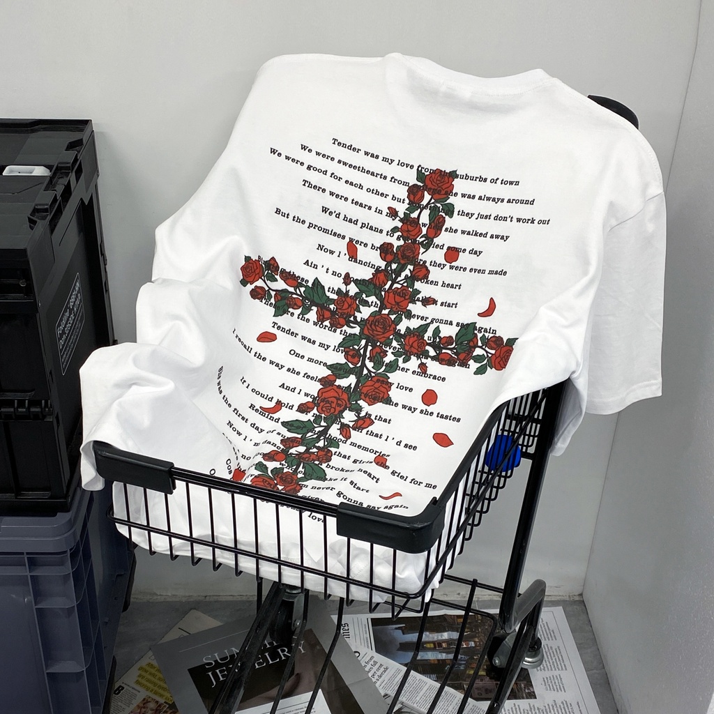 NRVP Áo thun tay ngắn cổ tròn thời trang mùa hè phong cách Hàn Quốc mới cho nam và nữ