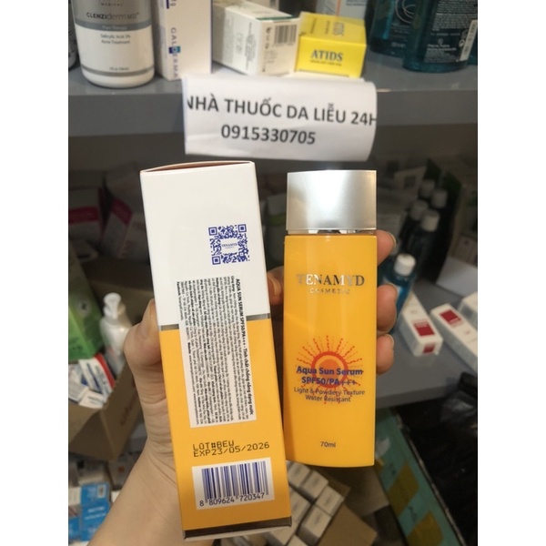 Huyết Thanh Chống Nắng TENAMYD AQUA SUN SERUM SPF50/PA+++ 70ml