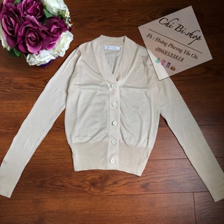 Áo cardigan len mỏng bo gấu giá rẻ