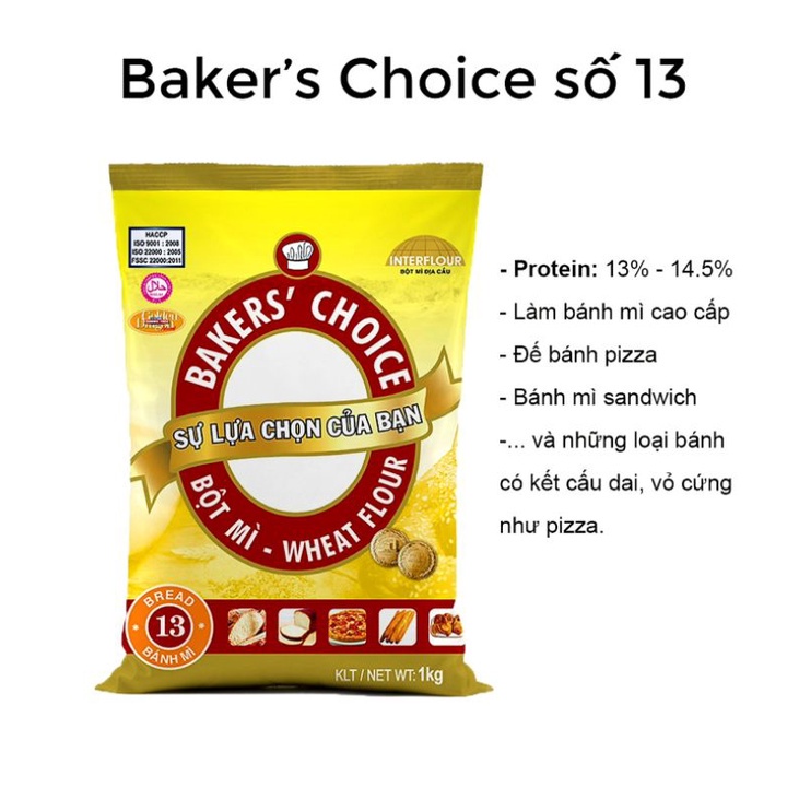 Bột Mì Bakers' Choice số 13; 8; 11 / bột mì số 13; 8; 11 1kg