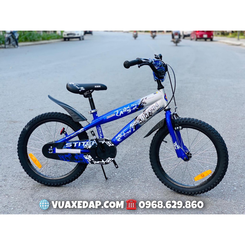Xe đạp trẻ em Stitch 907 18 inch cho bé trai 5 6 7 8 9 10 tuổi
