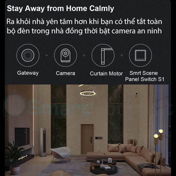 Màn hình cảm ứng Aqara S1 Smart Scene Panel 86x86 - tương thích HomeKit, Aqara Home