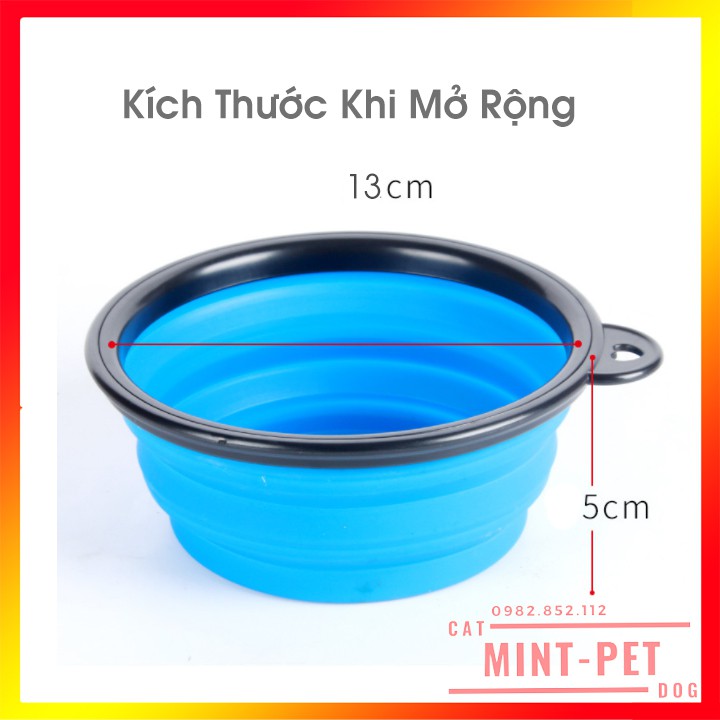 Bát Ăn Uống Gấp Gọn Cho Chó Mèo Thú Cưng #MintPet