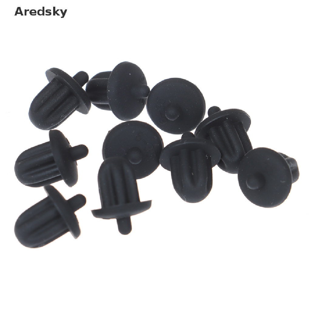 Bộ 10 Vỏ Cao Su Đen 6.35mm Bọc Chống Bụi Cho Jack Âm Thanh / Micro / DVD / PC