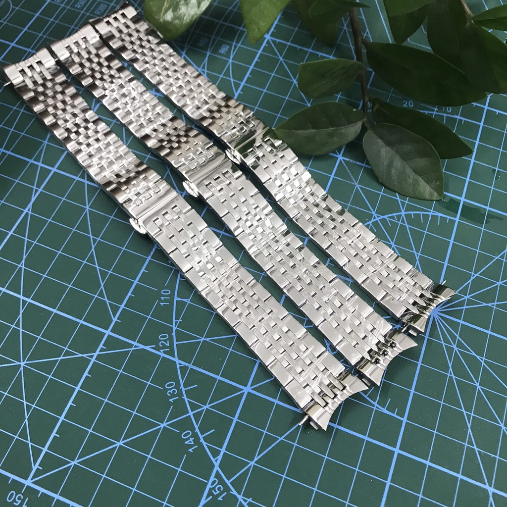 [FREESHIP] Dây đồng hồ kim loại T i s s o t ĐÚC ĐẶC T1853 size 19mm/20mm ( màu Trắng,không logo)