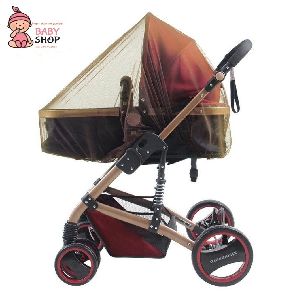 Màn che xe đẩy chống muỗi và côn trùng cho bé ,chất liệu sợi Polyester dai bền và rất an toàn cho bé yêu